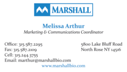 Marshall Bio Resources Advertisement
