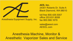 Anesthesia Equipment Supply, Inc. Advertisement