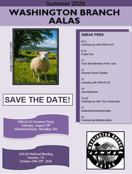 WBAALAS Summer Newsletter Cover 2026
